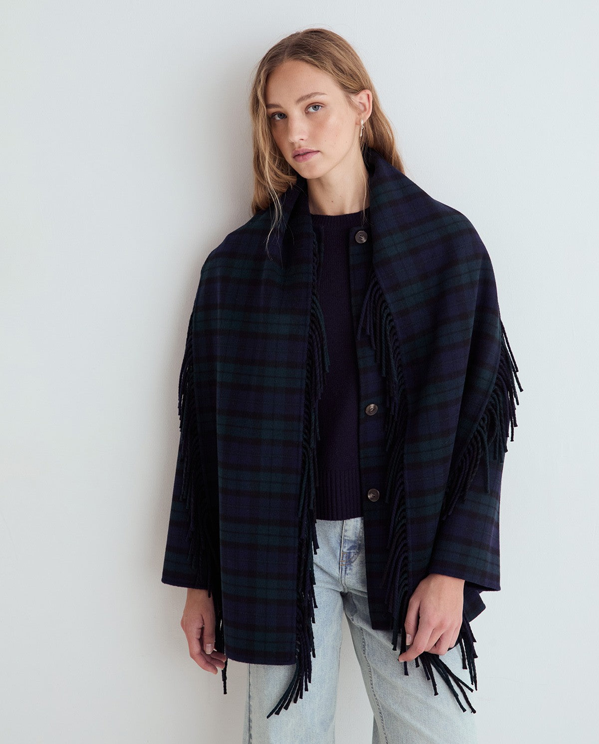 Yerse Handmade Coat With Removable Scarf