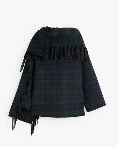 Yerse Handmade Coat With Removable Scarf