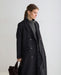 Yerse Long Handmade Double - Faced Grey Check Coat