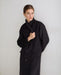 Yerse Long Handmade Double - Faced Grey Check Coat