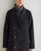 Yerse Long Handmade Double - Faced Grey Check Coat