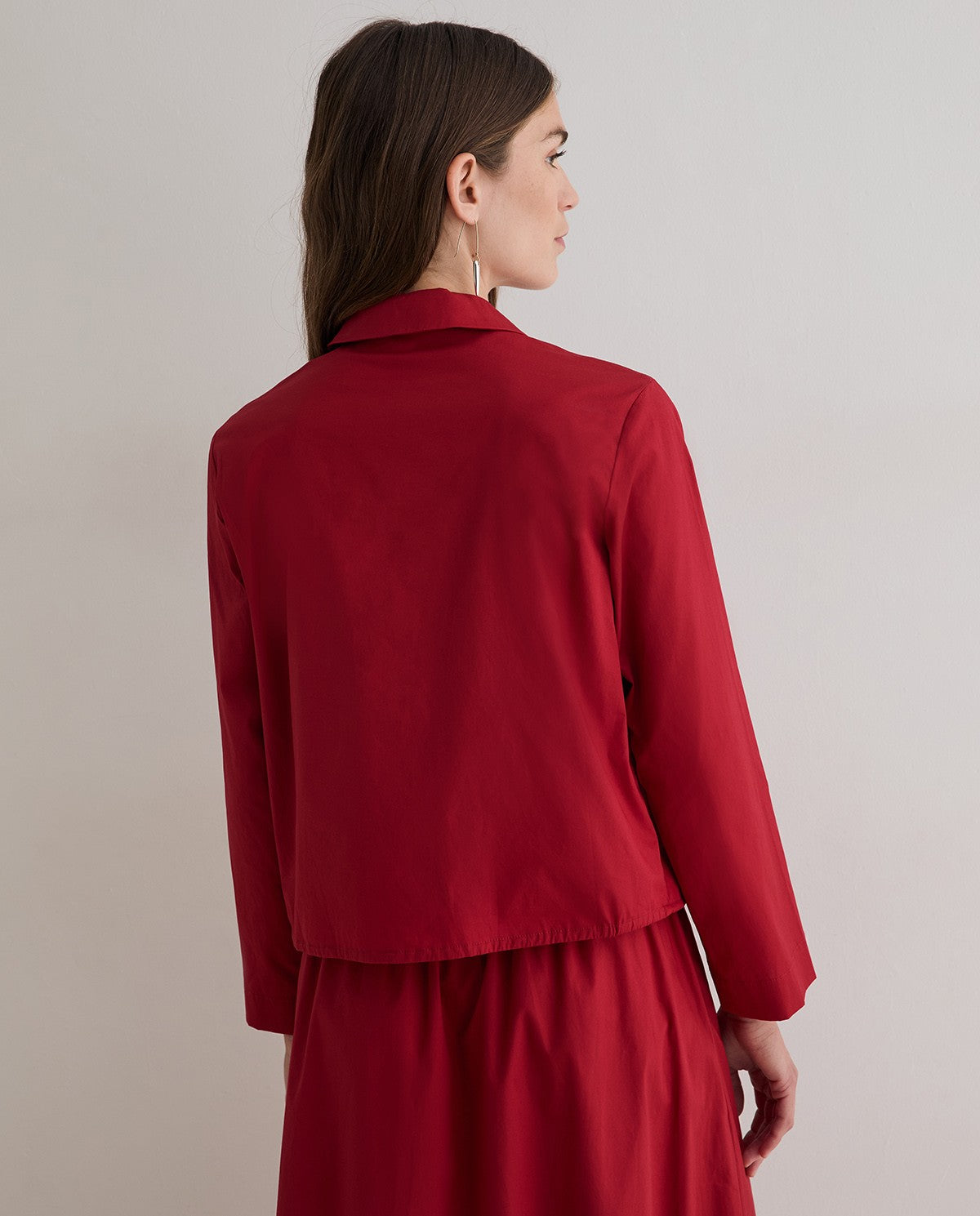 Yerse Poplin Shirt Red