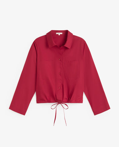 Yerse Poplin Shirt Red