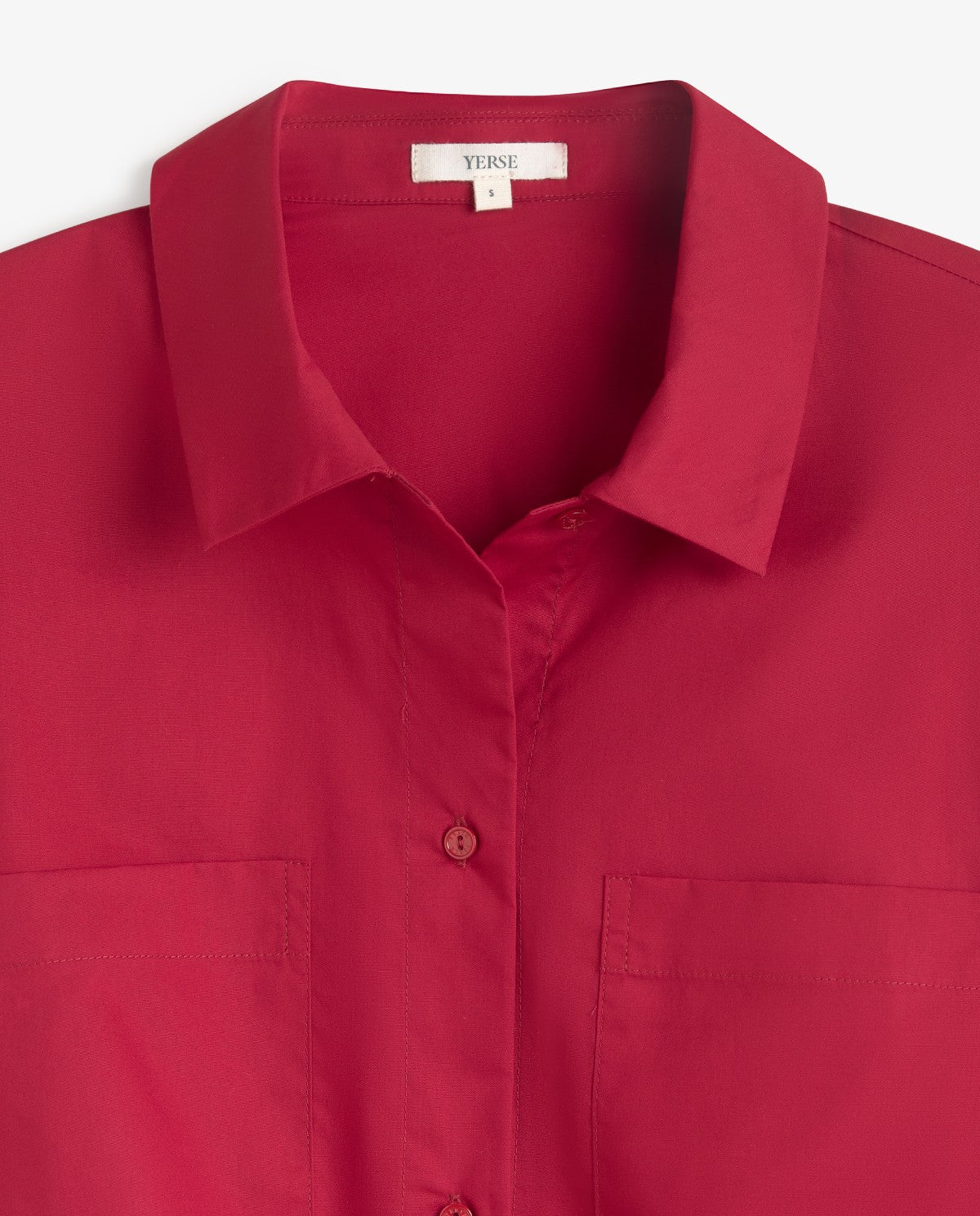 Yerse Poplin Shirt Red