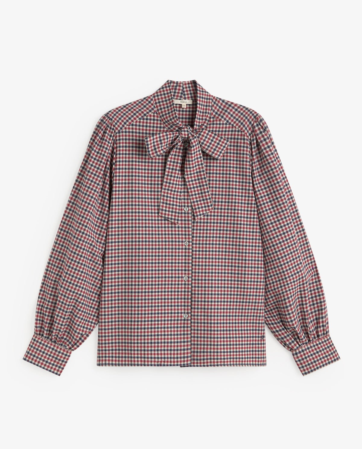 Yerse Check Shirt With Tie