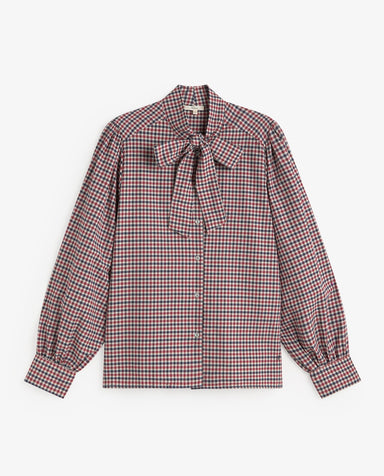 Yerse Check Shirt With Tie