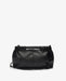 Yerse Gathered Leather Bag Black