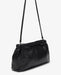 Yerse Gathered Leather Bag Black