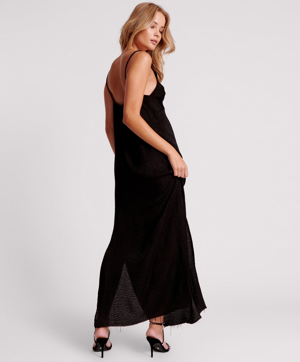 ANIMAL JAQUARD MAXI SLIP DRESS SKU: 26012