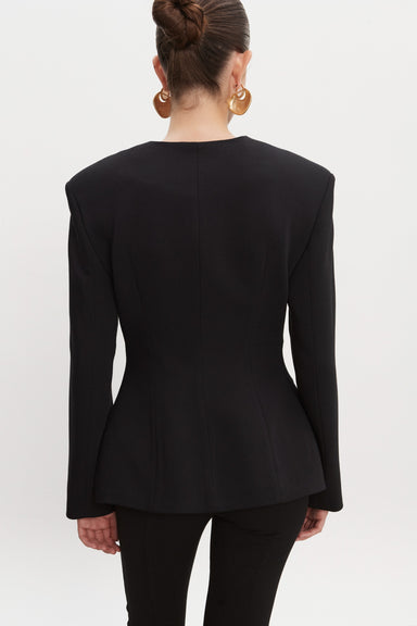 Nadia Rapti Hourglass Blazer Black