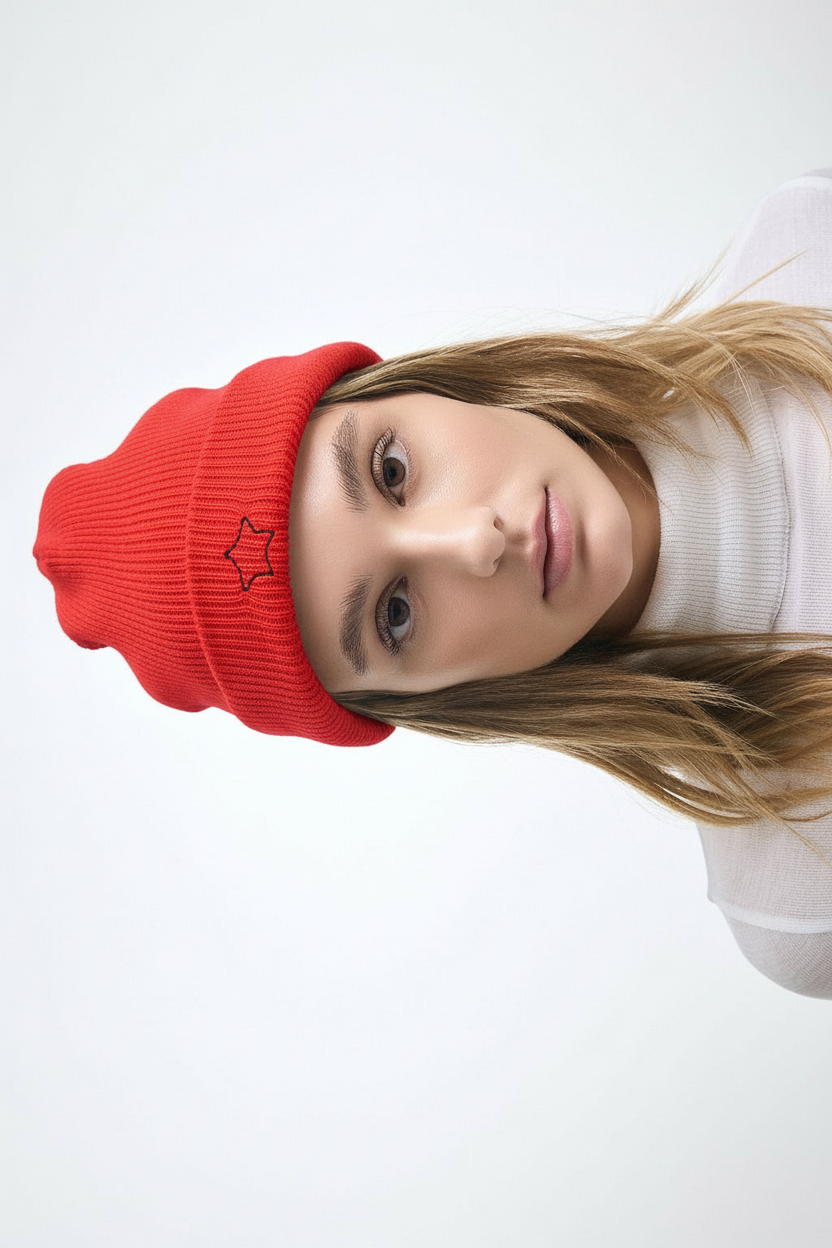 HOLLYWOOD BEANIE RED