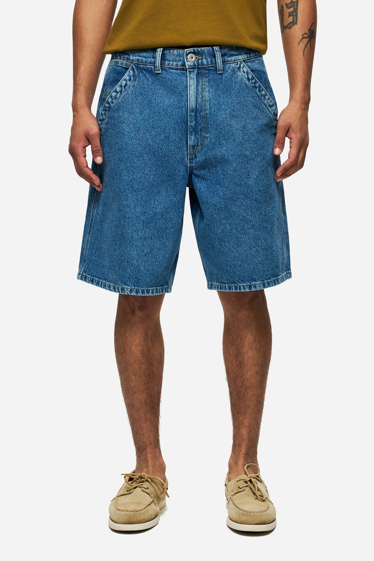 DLMB000121 - DENIM BERMUDA - ACID BLUE