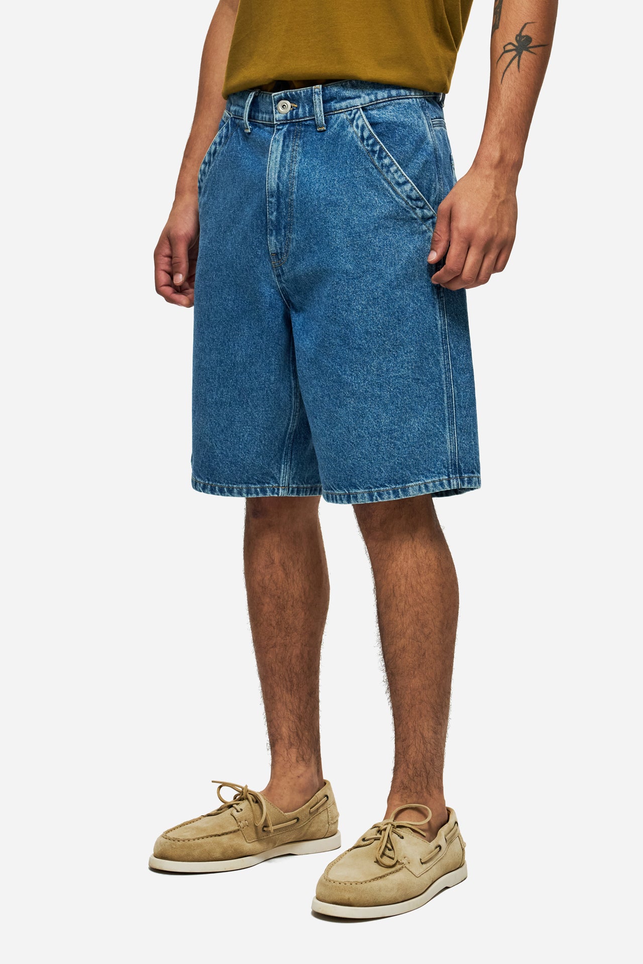 DLMB000121 - DENIM BERMUDA - ACID BLUE