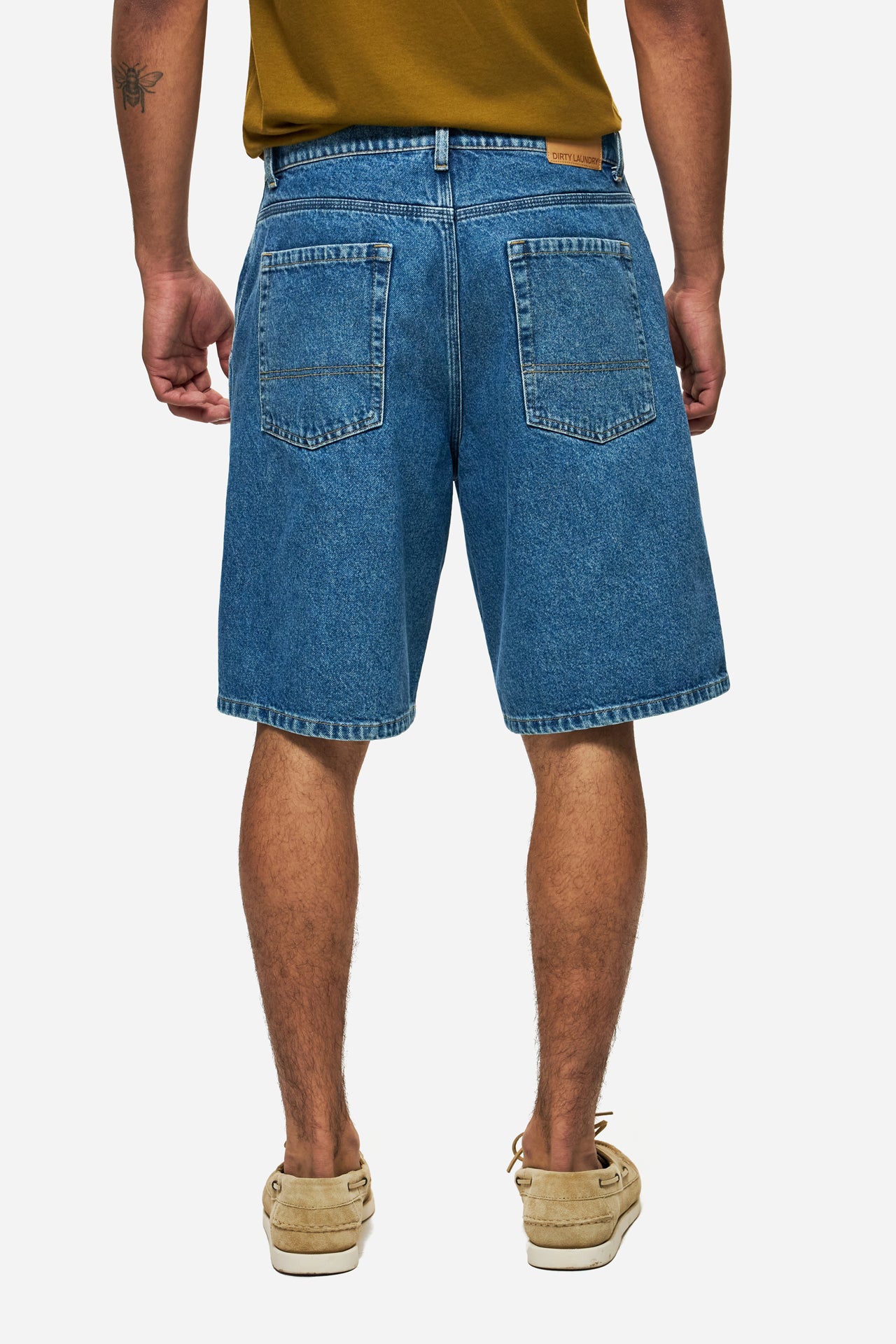 DLMB000121 - DENIM BERMUDA - ACID BLUE