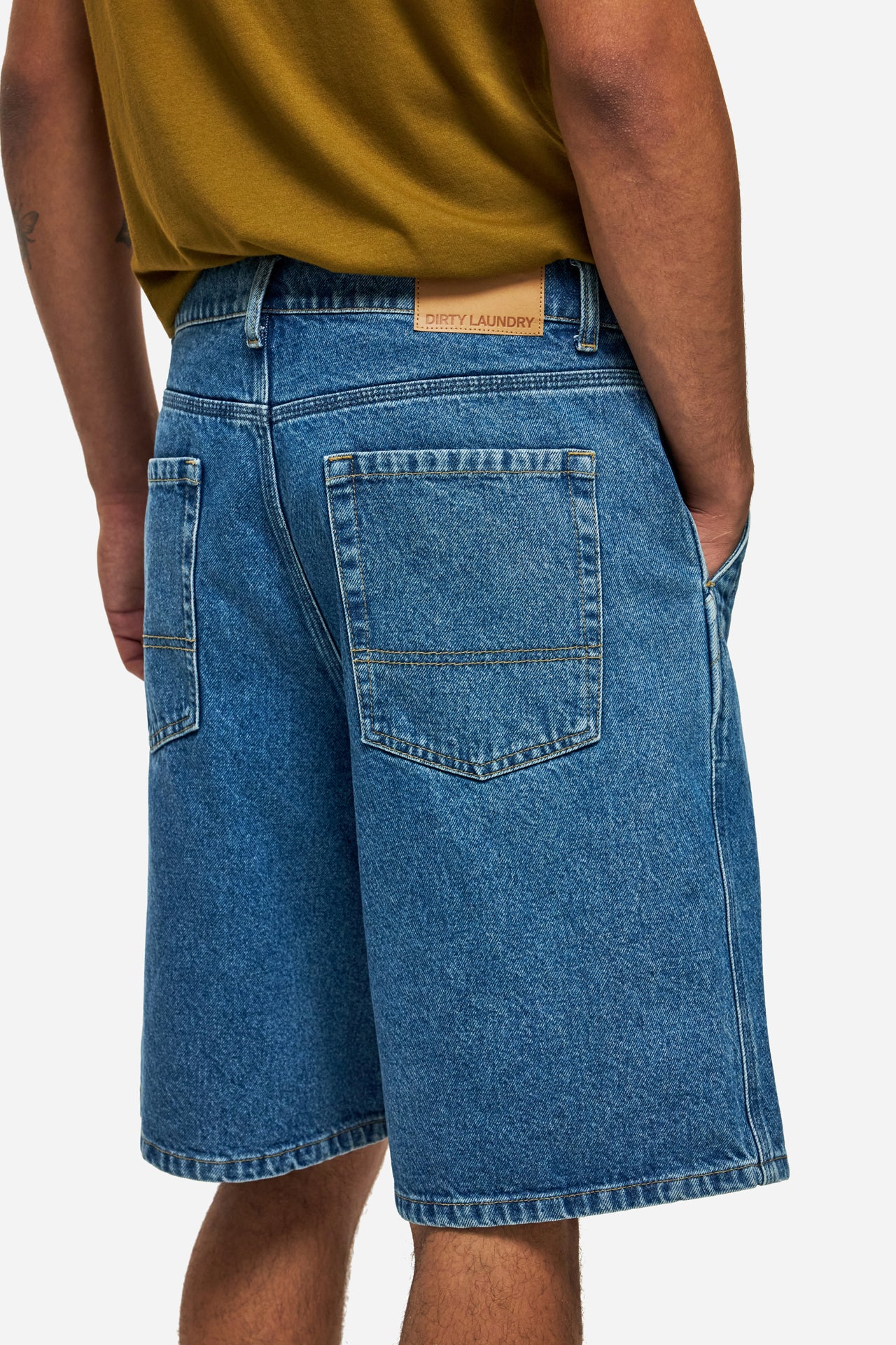 DLMB000121 - DENIM BERMUDA - ACID BLUE
