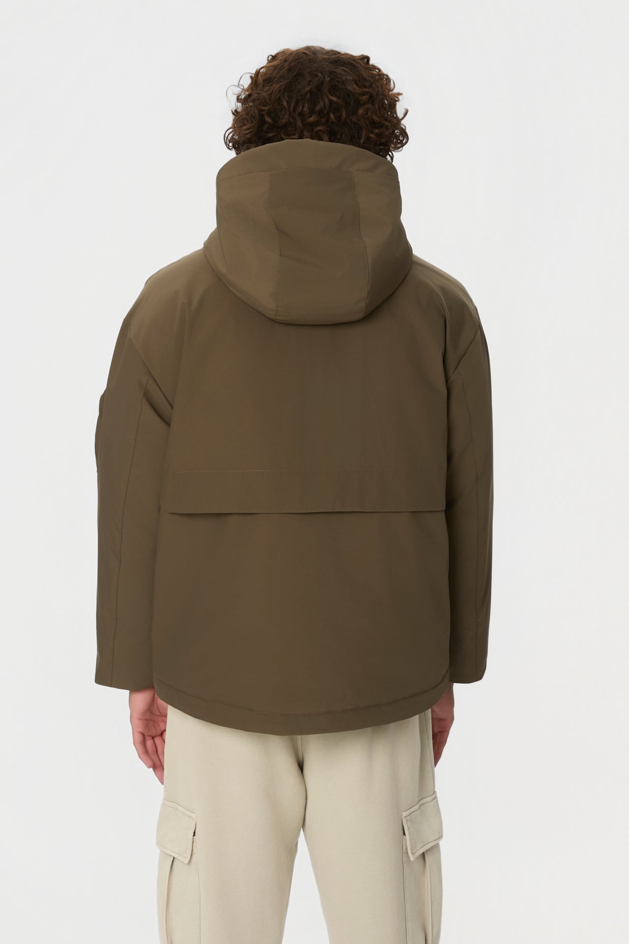 DLMJ000079 - Hooded Jacket in Regular Fit -Khaki-