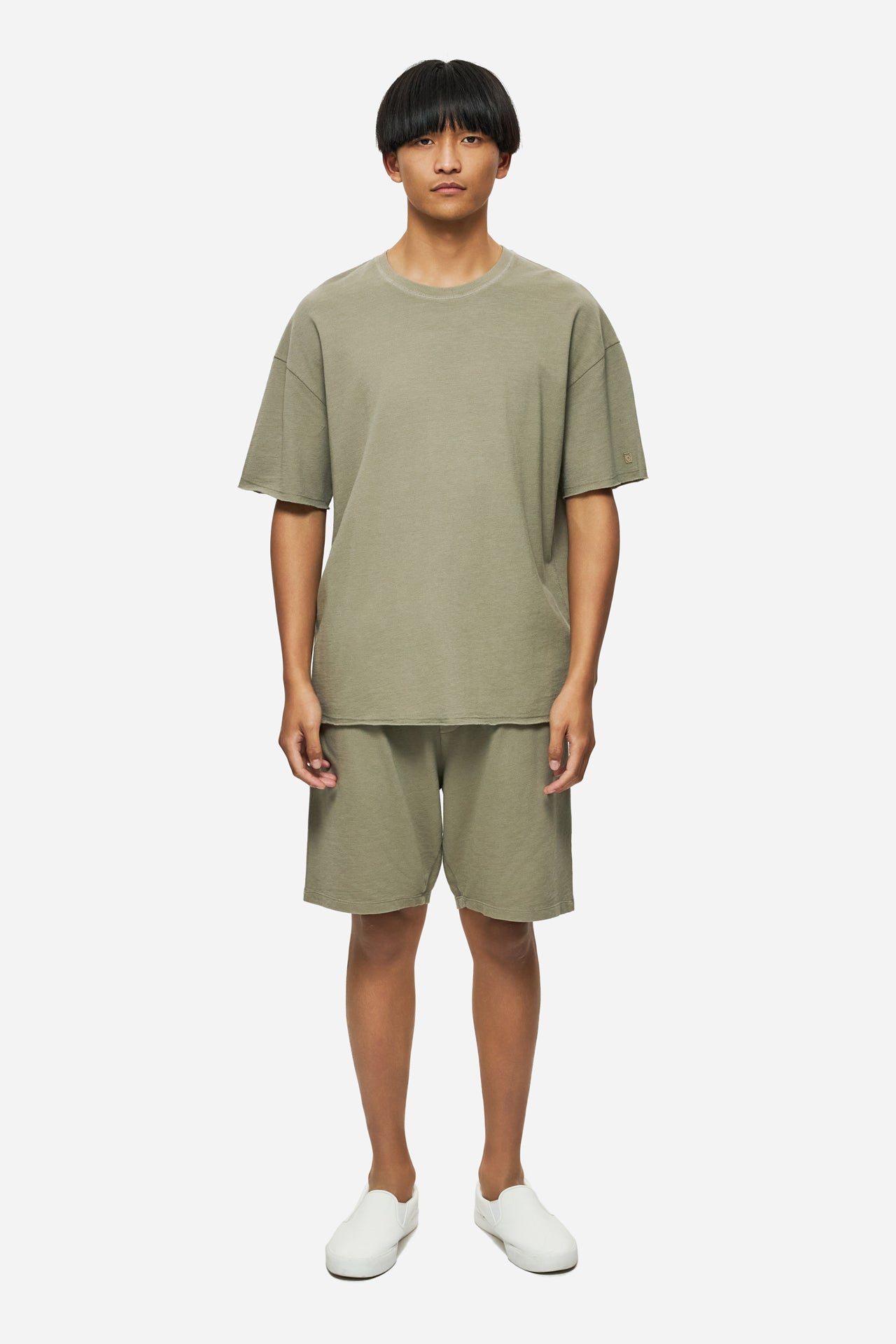 DLMSB000102 - PIQUET CHINO SWEATBERMUDA - TAUPE