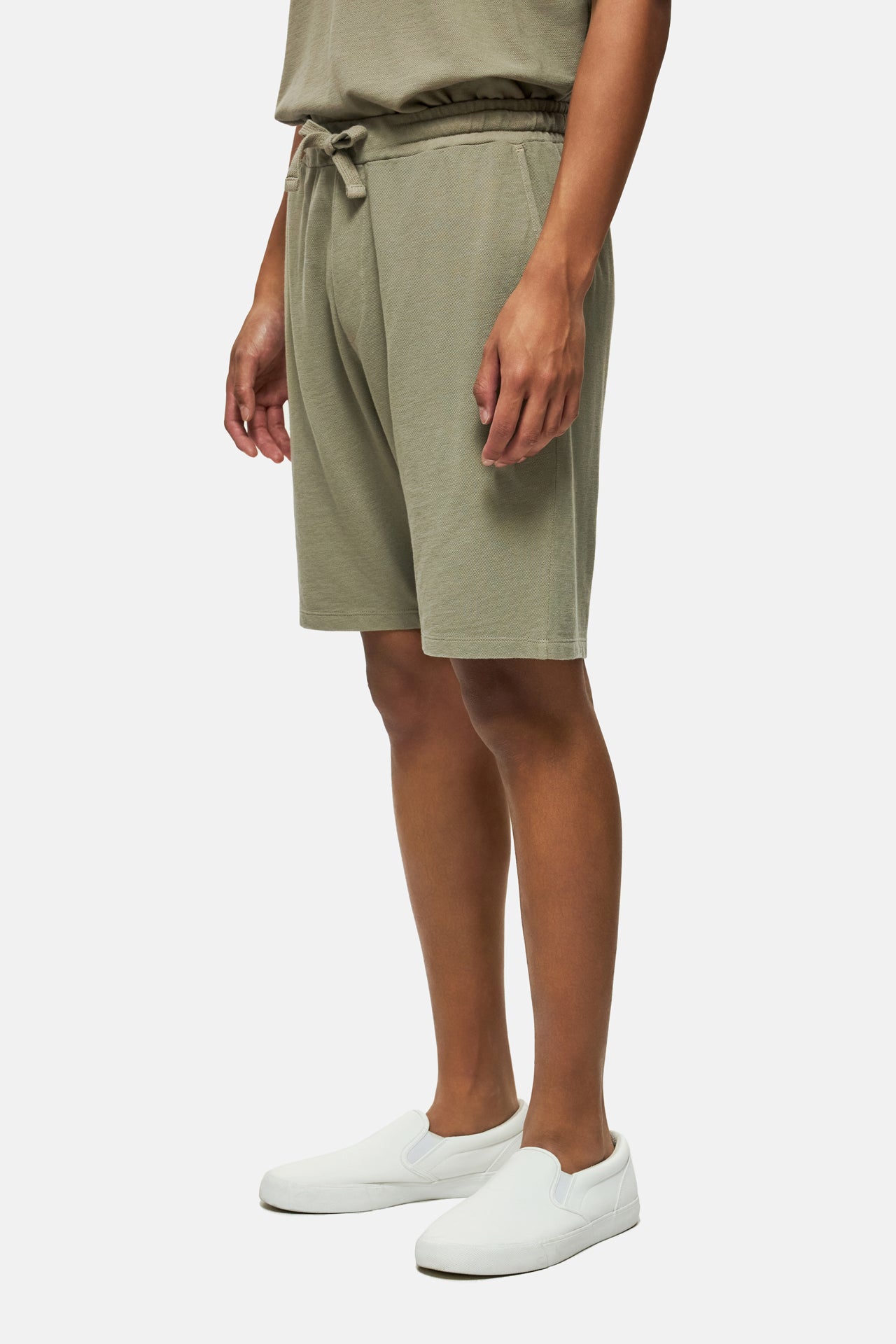DLMSB000102 - PIQUET CHINO SWEATBERMUDA - TAUPE
