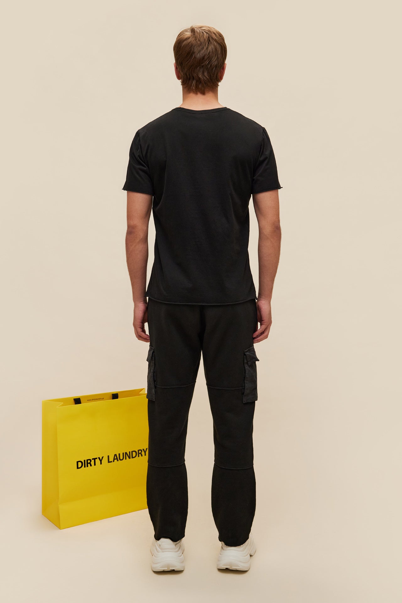 Cargo Contrast Sweatpants DLMSP000072 VINTAGE BLACK