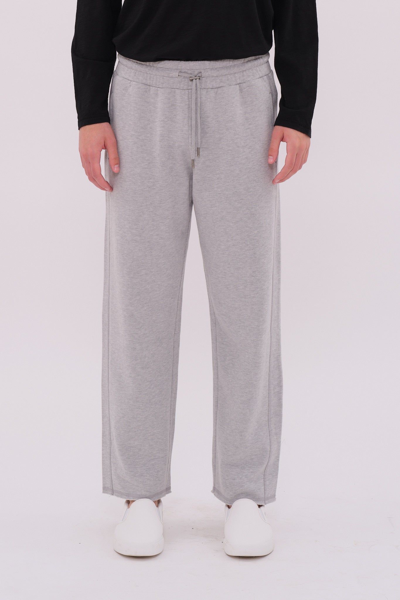 DLMSP000112 - Straight Leg Sweatpants - GREY MELANGE