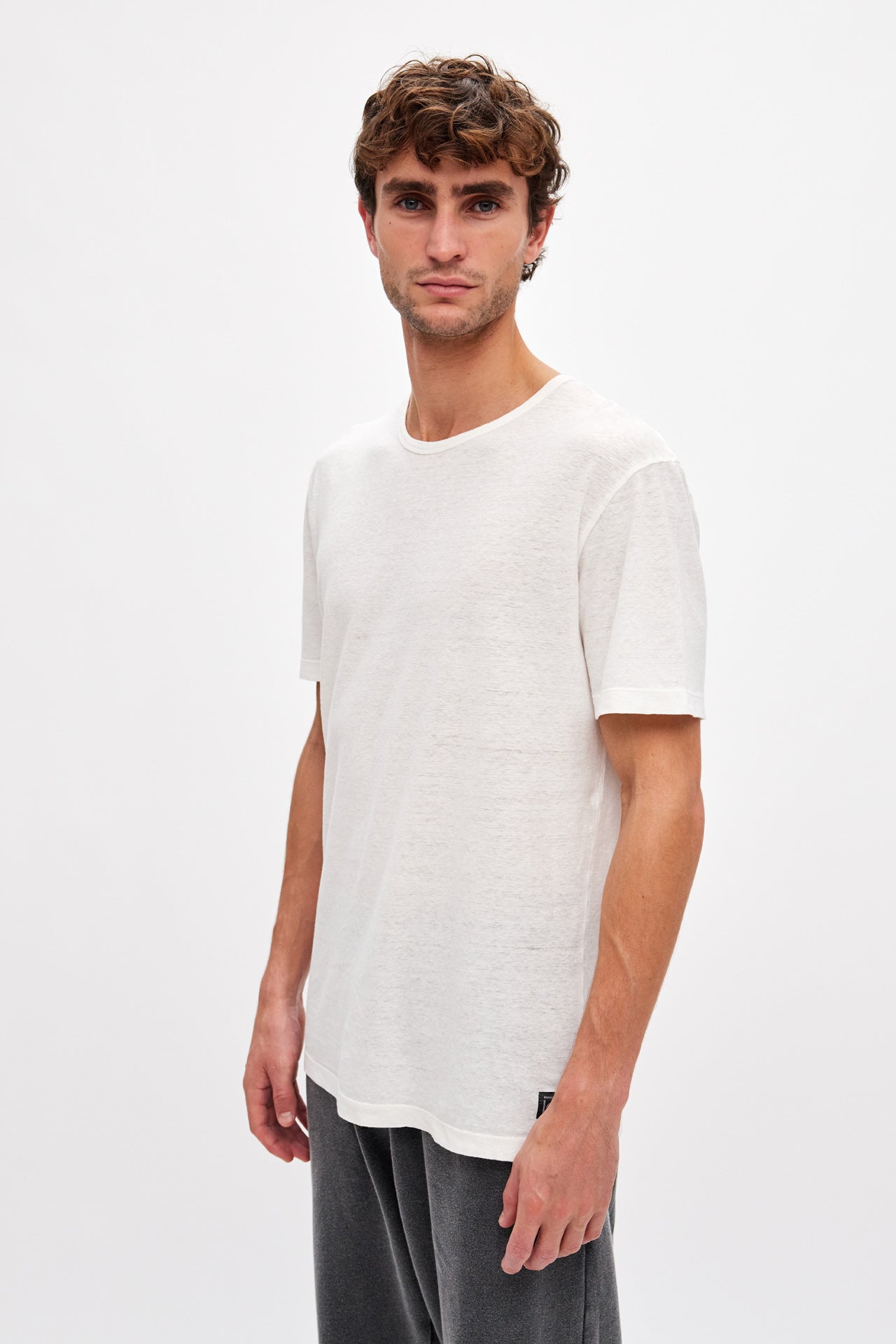 T-Shirt with Round Cut Neckline