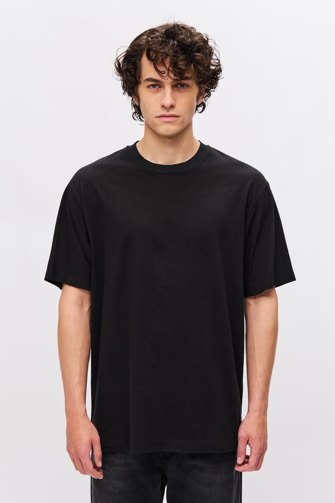 Οversize T-Shirt with Round Cut Neckline