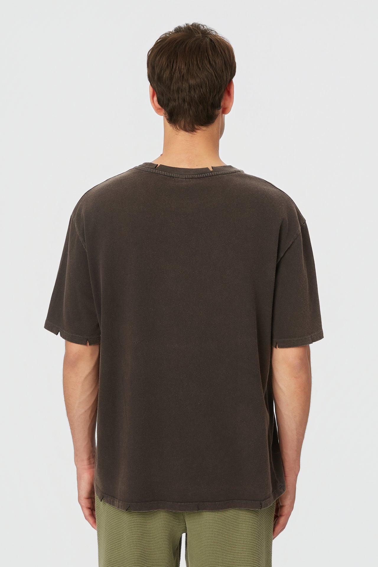 DLMT000659 - Oversized Heavy Jersey T-shirt - VINTAGE BLACK