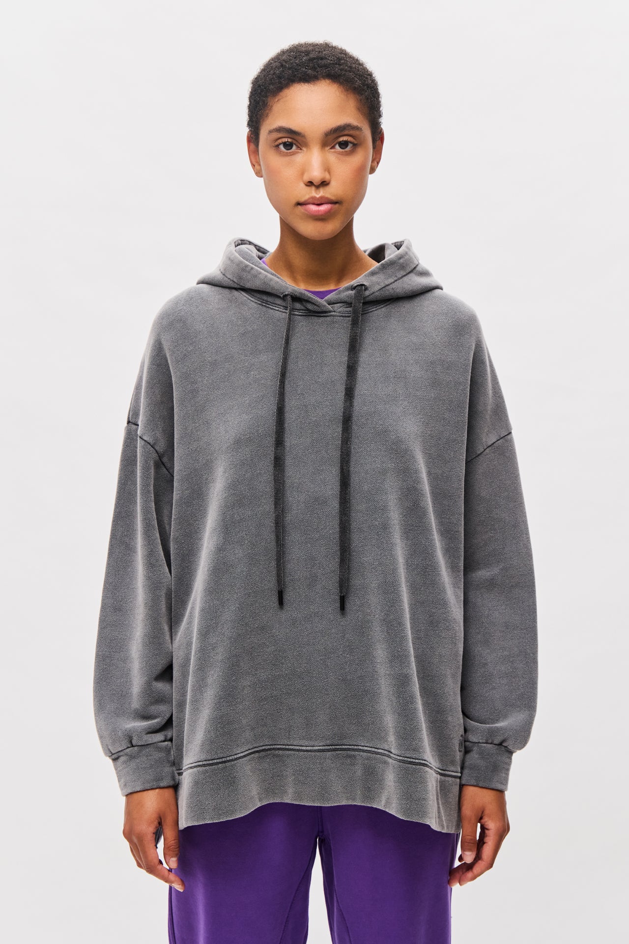 Oversized Hoodie with Openings DLWH000043_