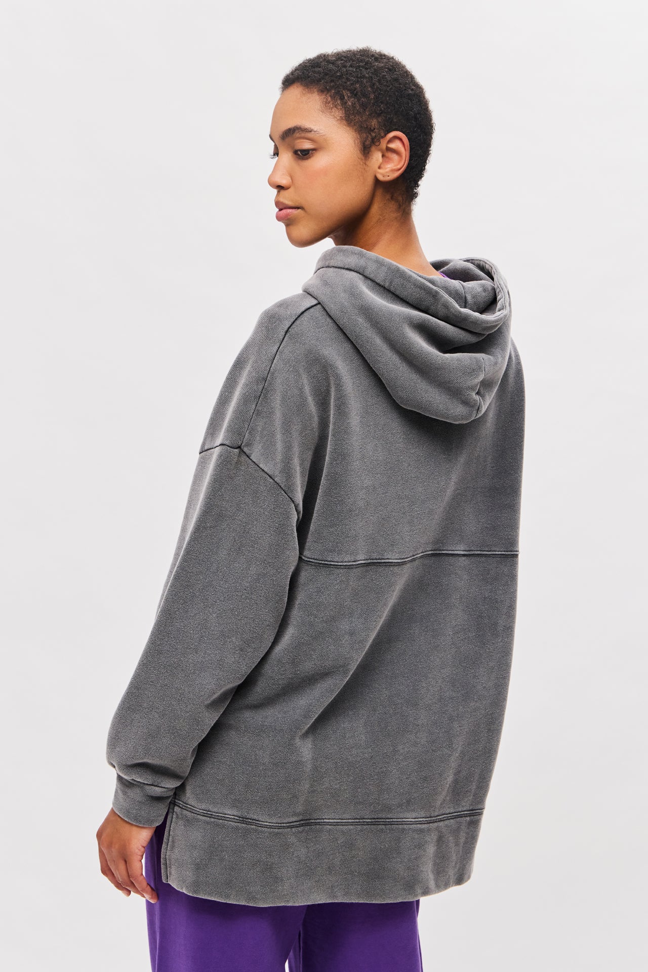 Oversized Hoodie with Openings DLWH000043_