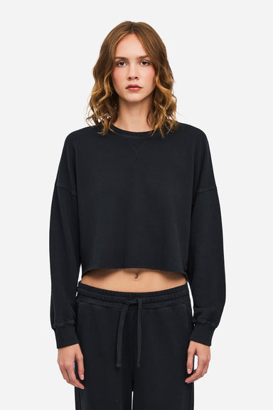 Dirty Laundry Cropped Long Sleeve Top