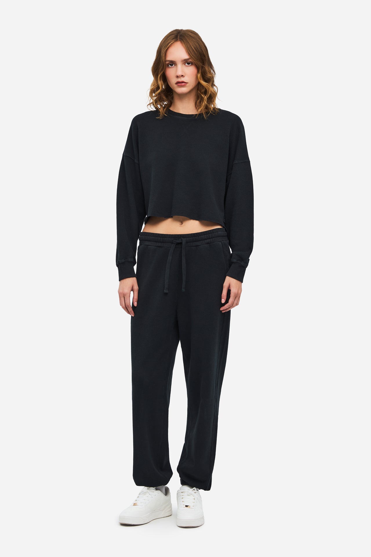 Dirty Laundry Cropped Long Sleeve Top