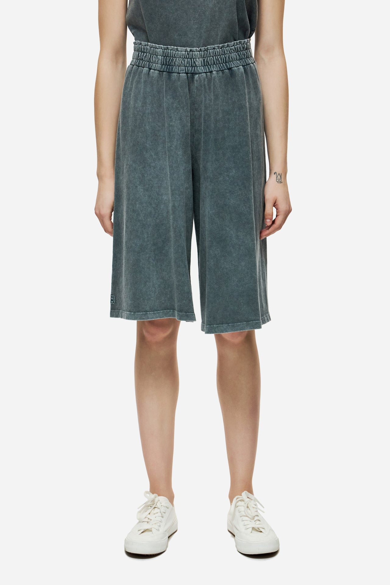 DLWSB000029 - Relaxed Fit Long Sweatbermuda - Vintage Grey
