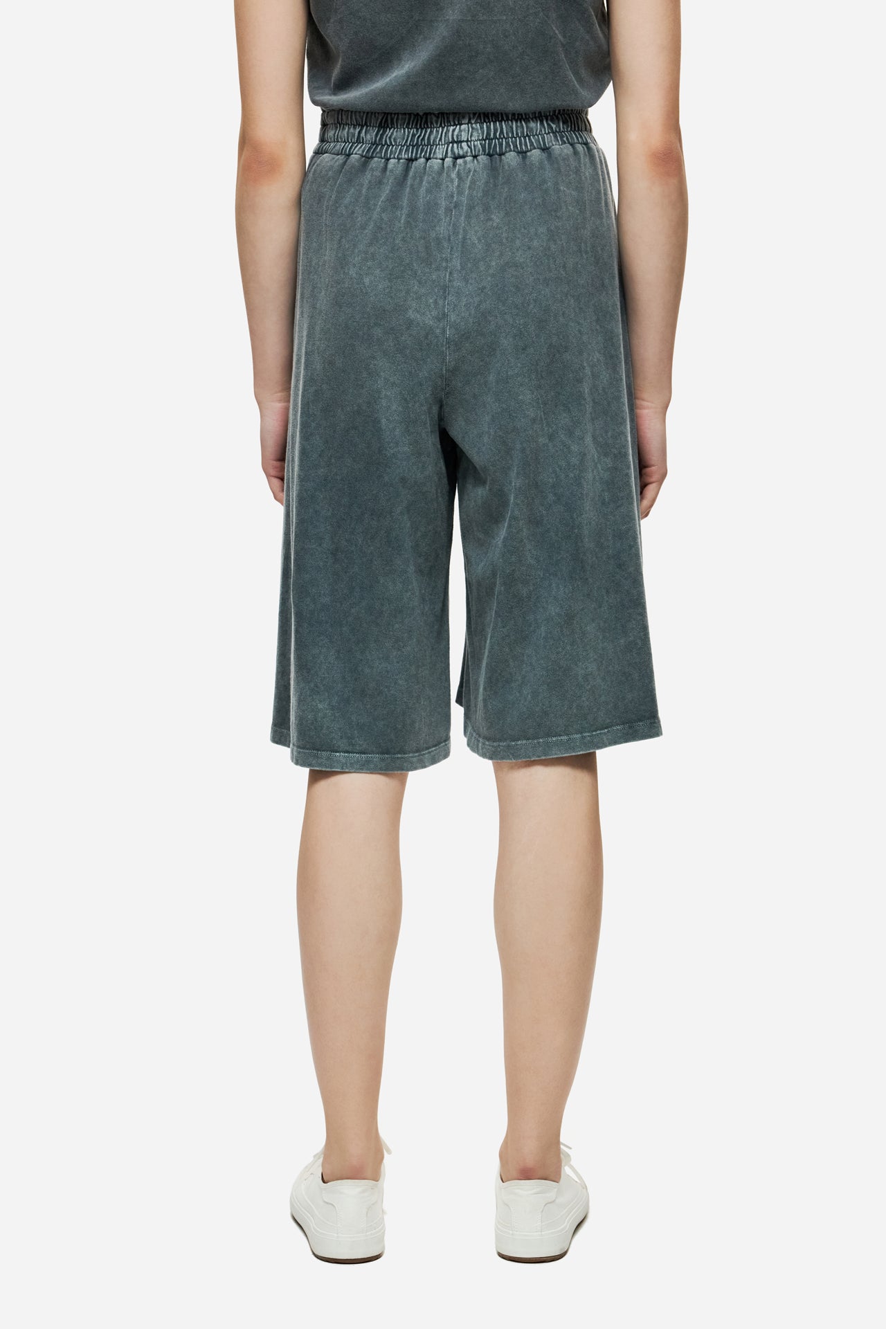 DLWSB000029 - Relaxed Fit Long Sweatbermuda - Vintage Grey