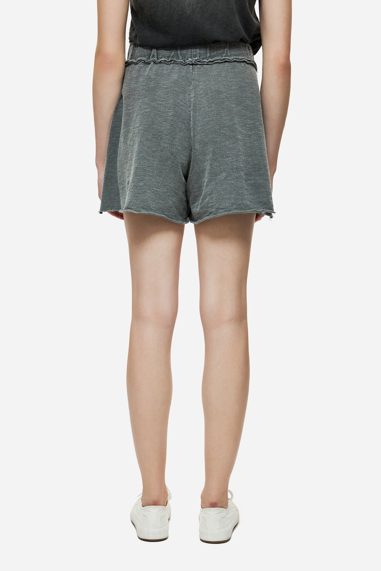 DLWSB000038 - RAW CUT SWEATBERMUDA - VINTAGE GREY