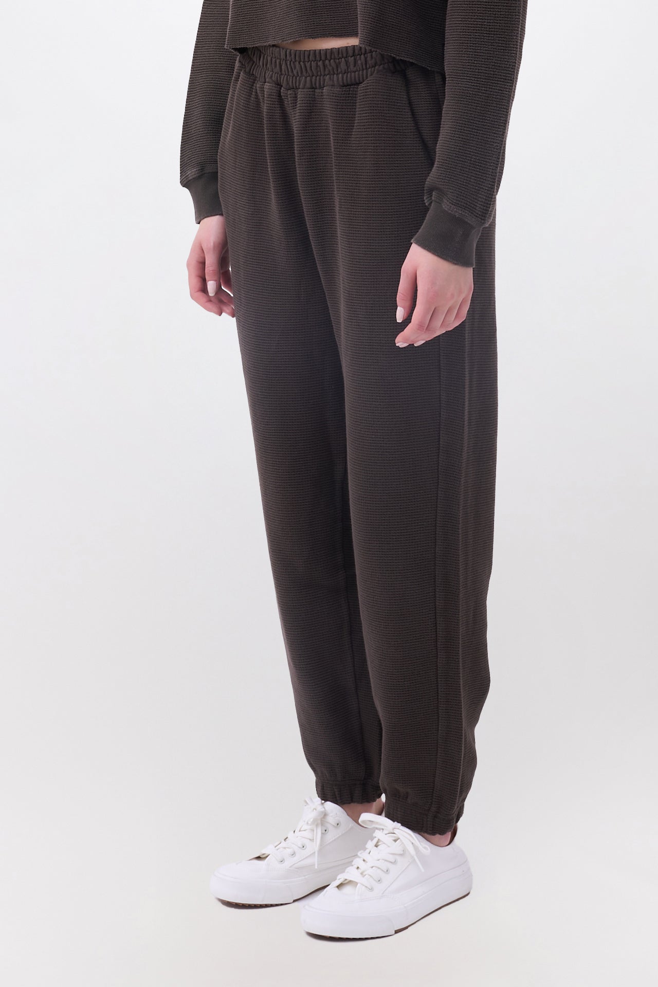 Waffle Cuffed Sweatpants SKU:DLWSP000046_2411