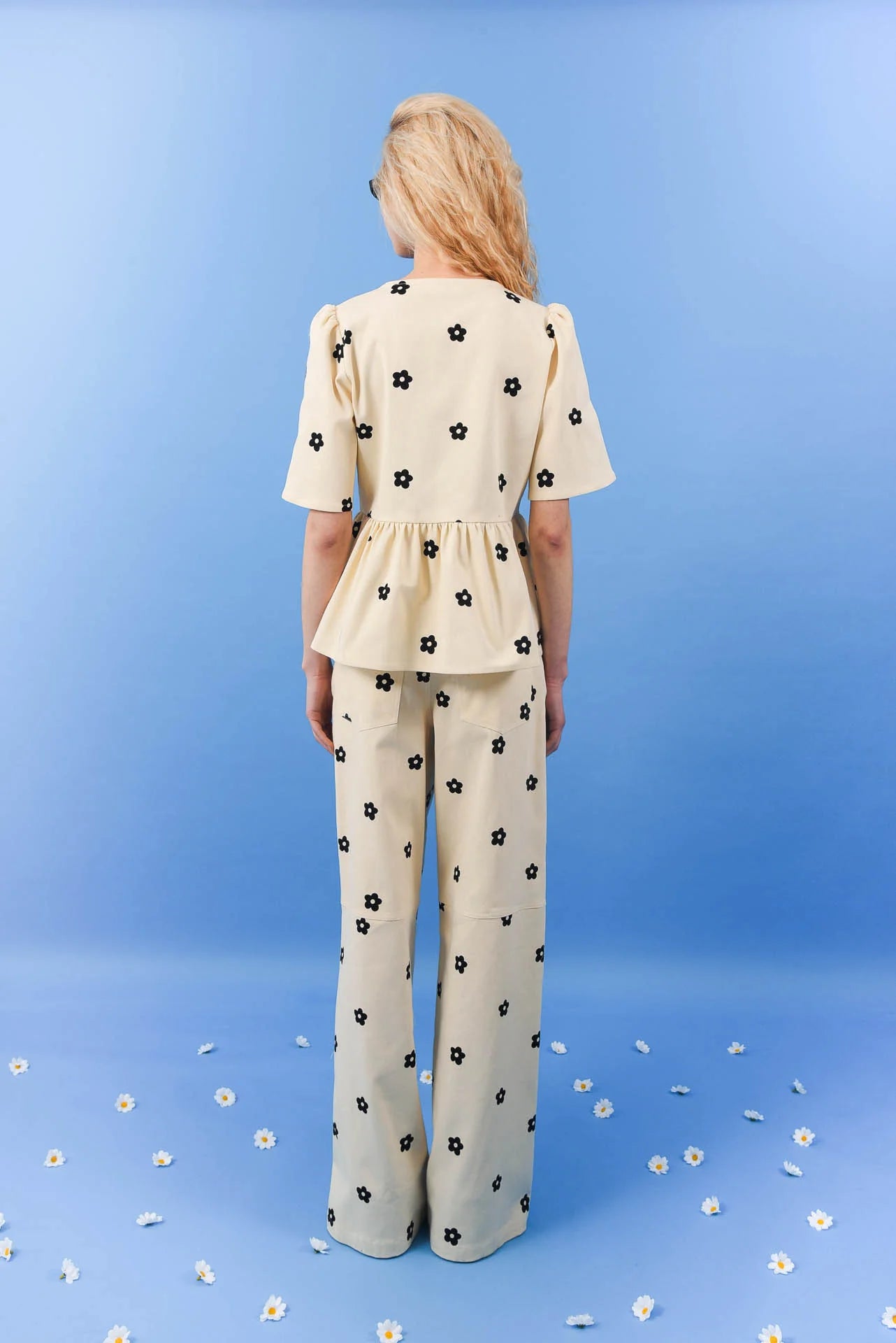 DAISY GABARDINE PANTS BLACK