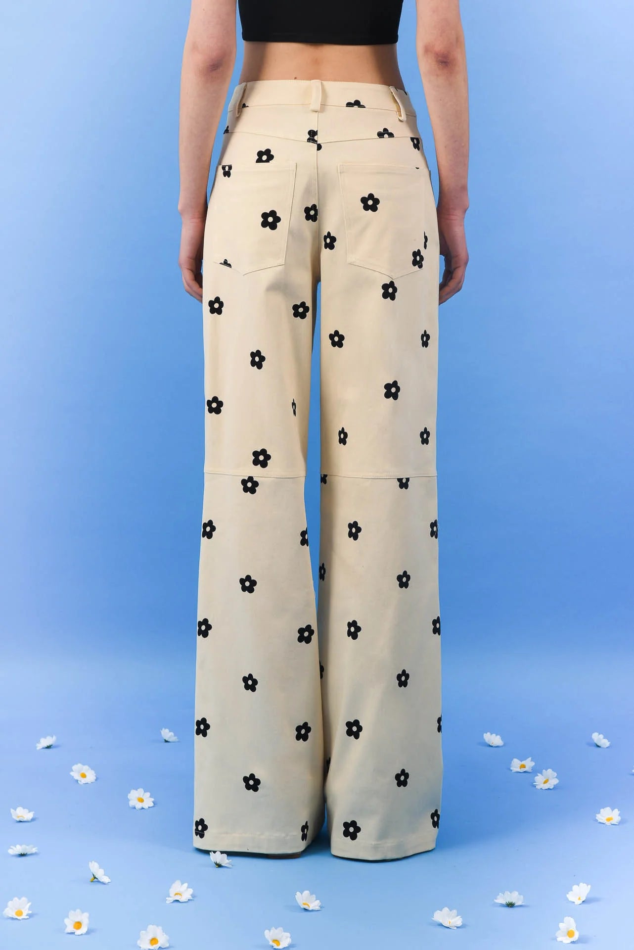 DAISY GABARDINE PANTS BLACK