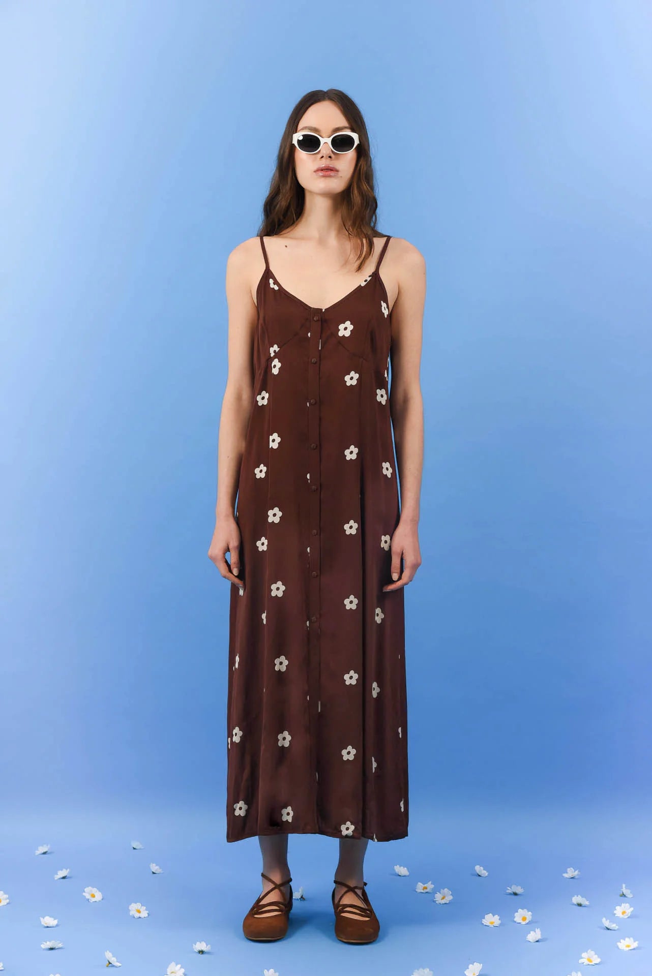 DAISY DRESS BROWN