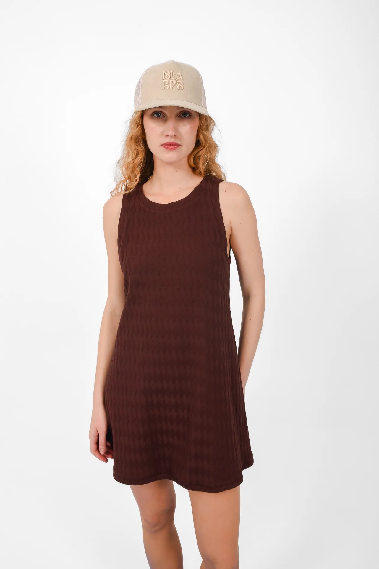 SANDY DRESS BROWN
