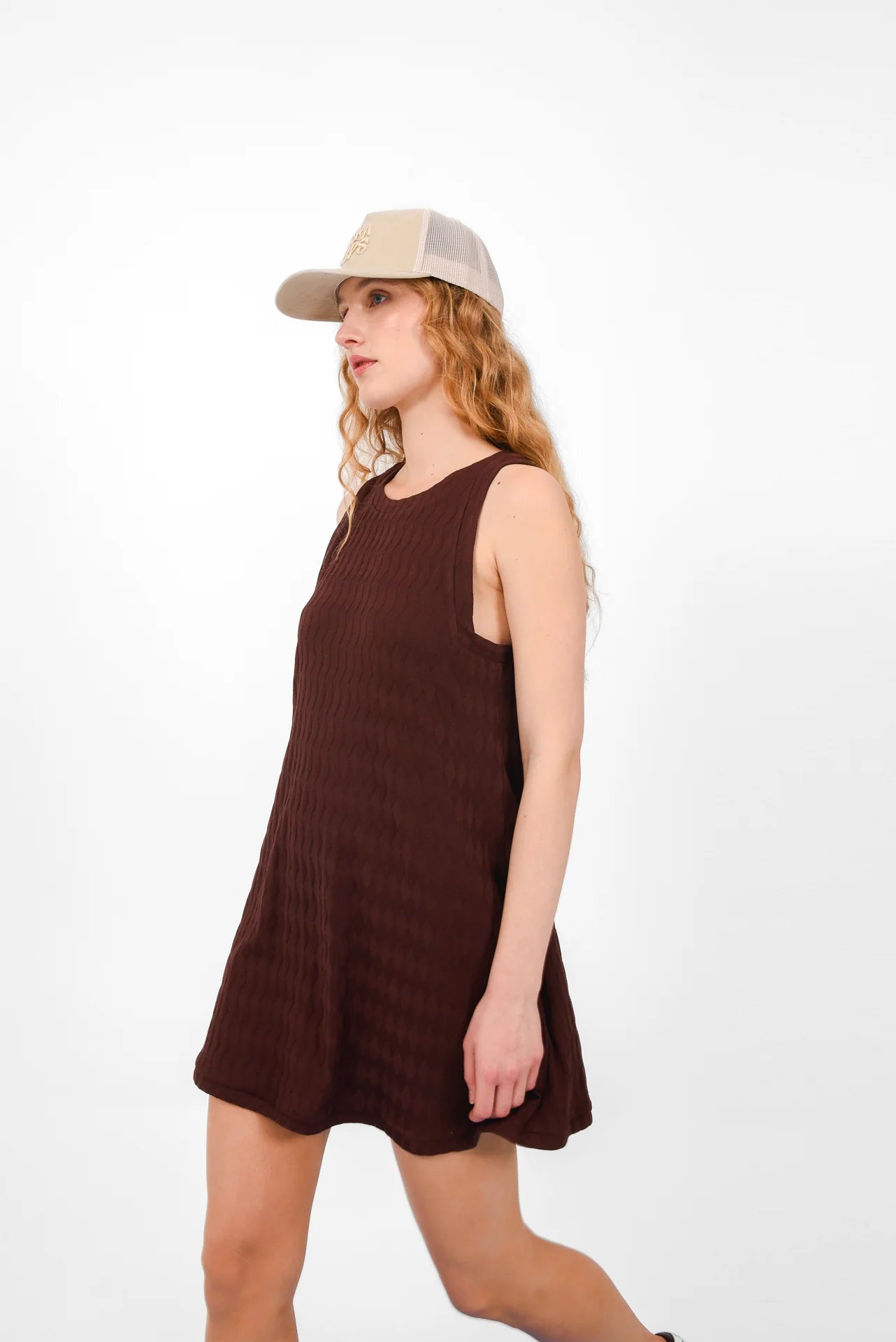 SANDY DRESS BROWN