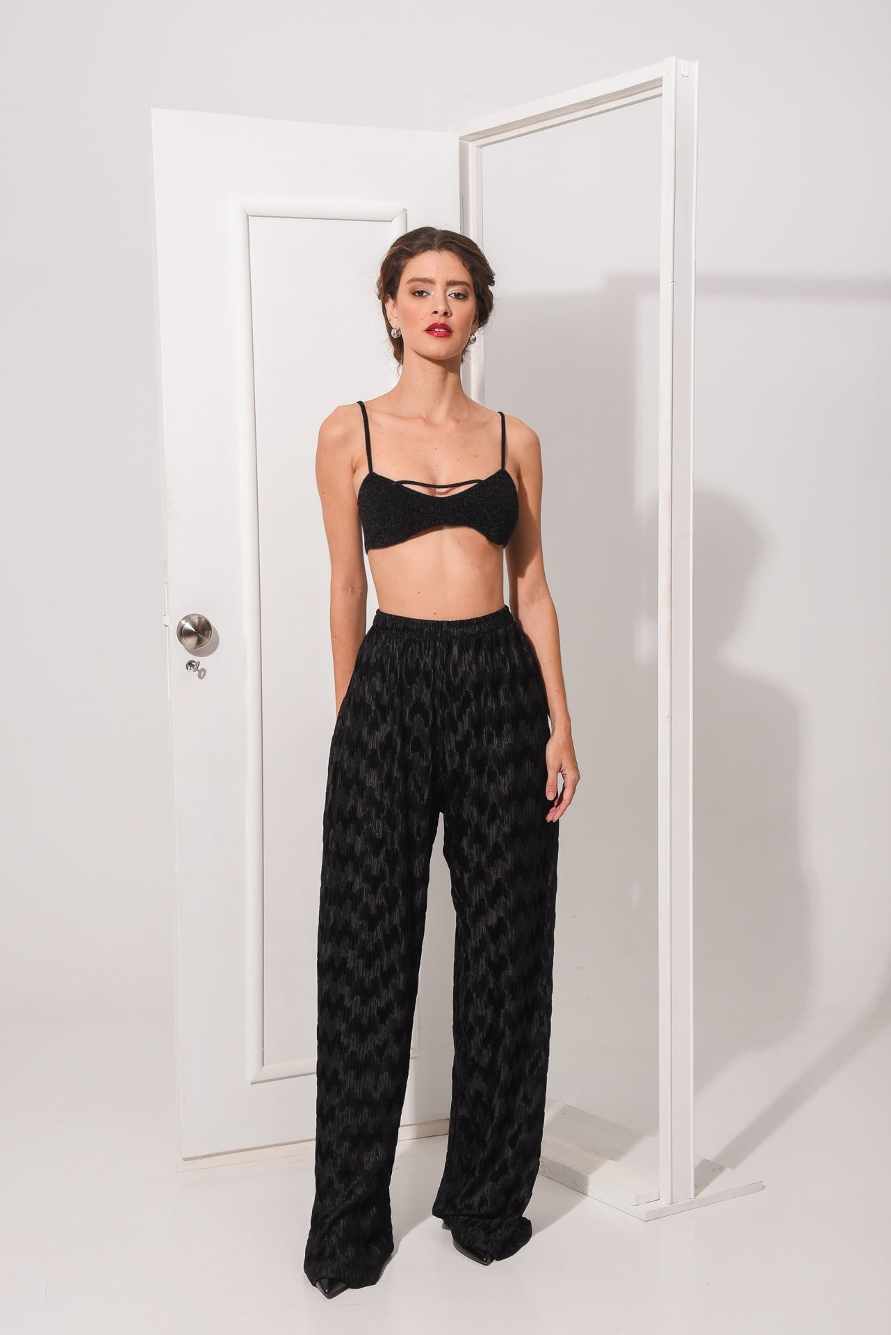 FUTURISTIC PANTS BLACK