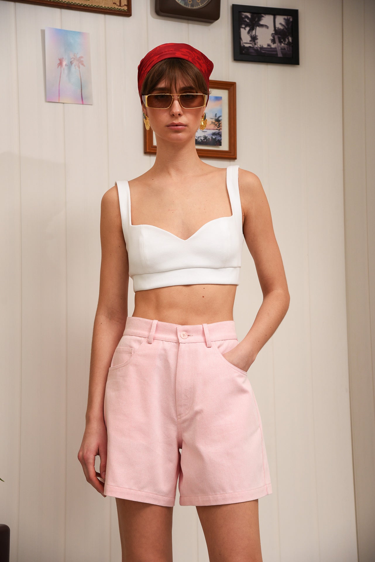 Easy Days Denim Shorts - Pink