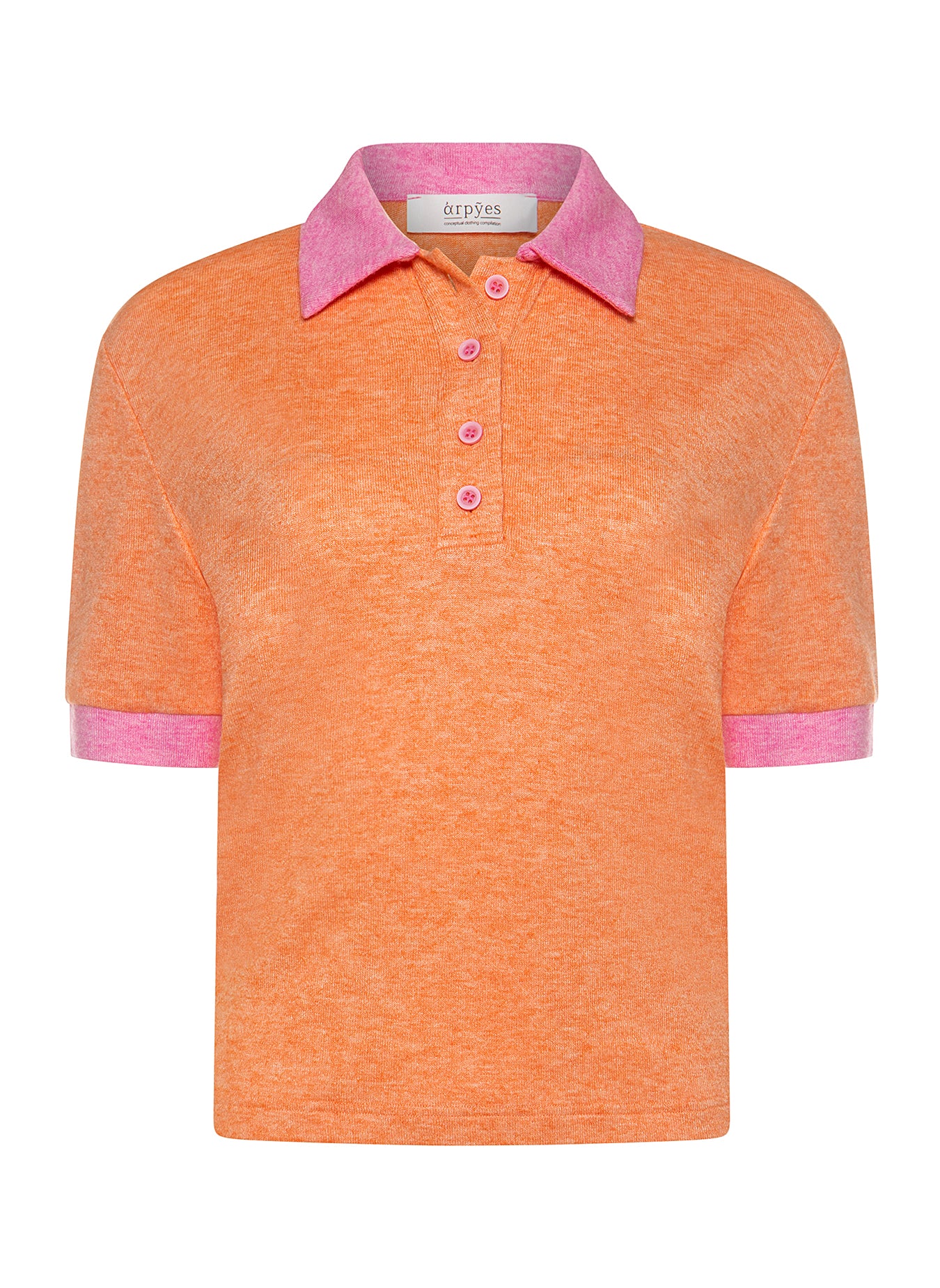 CONFETTI POLO TOP PEACH