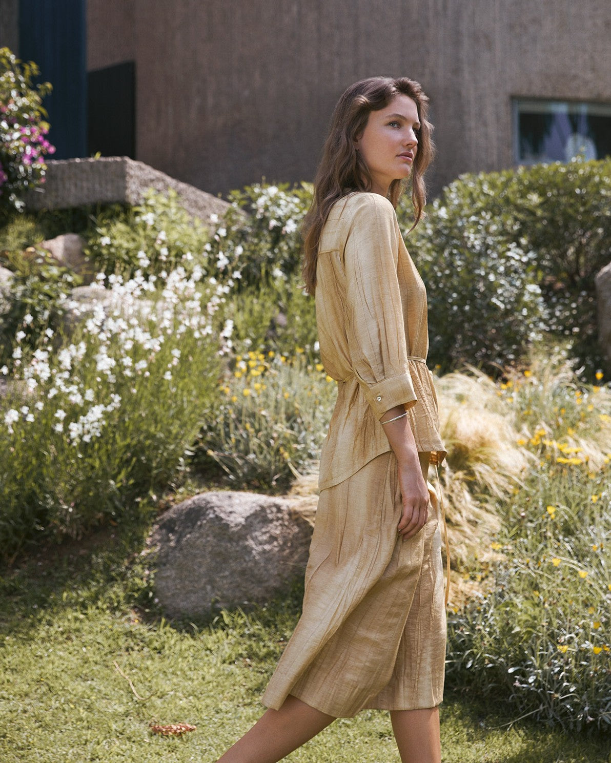 44858 - PLEATED SKIRT TROUSERS