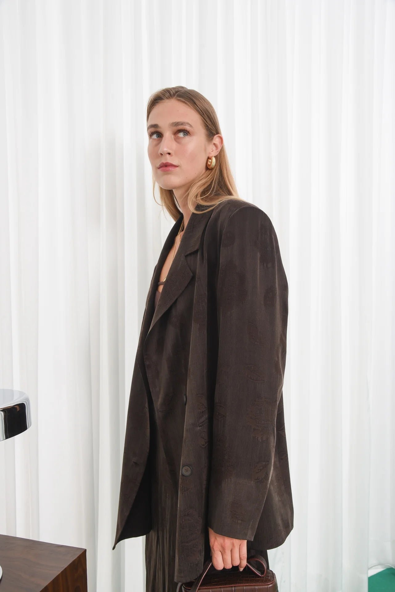 INNER VOICE BLAZER -BROWN-