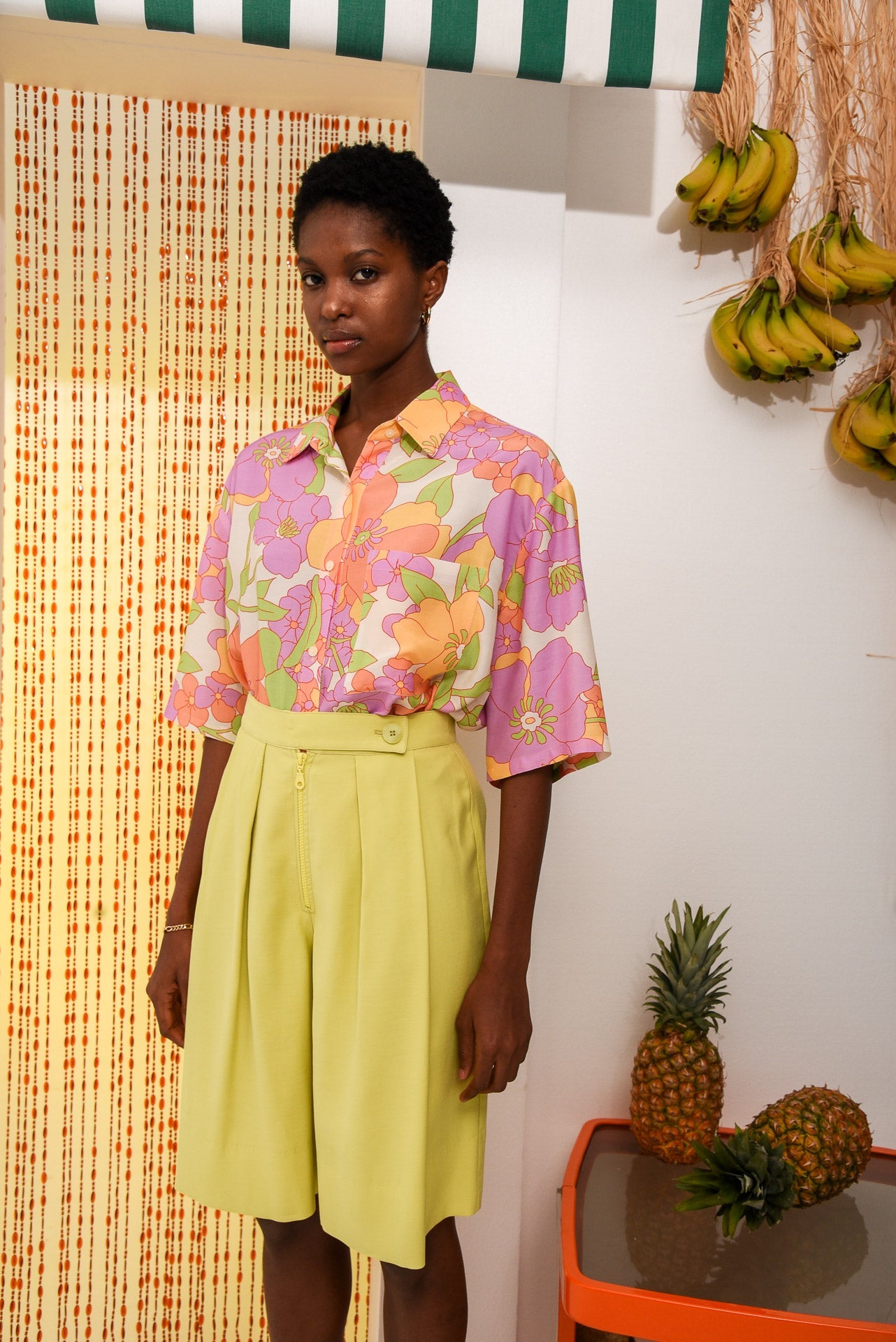PAPAYA SHORTS - LIME