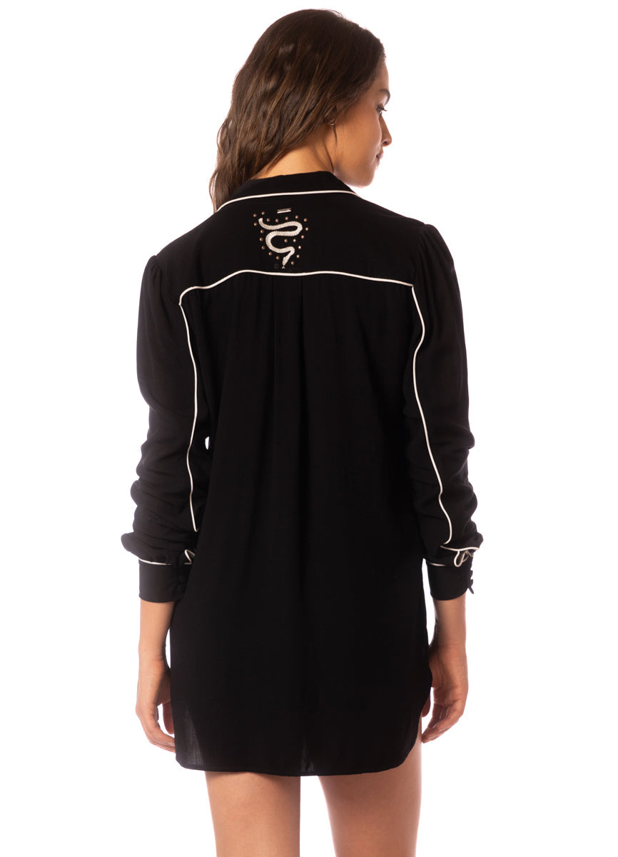 Midnight Shadow Juicy Long Shirt - PT2767CLS001