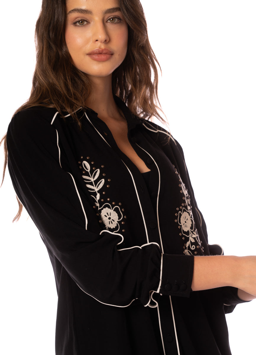 Midnight Shadow Juicy Long Shirt - PT2767CLS001