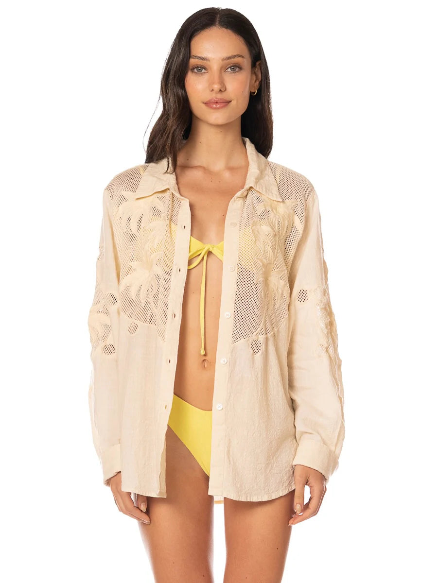 PT3404CLS001 - Beach Netting Rory Long Shirt
