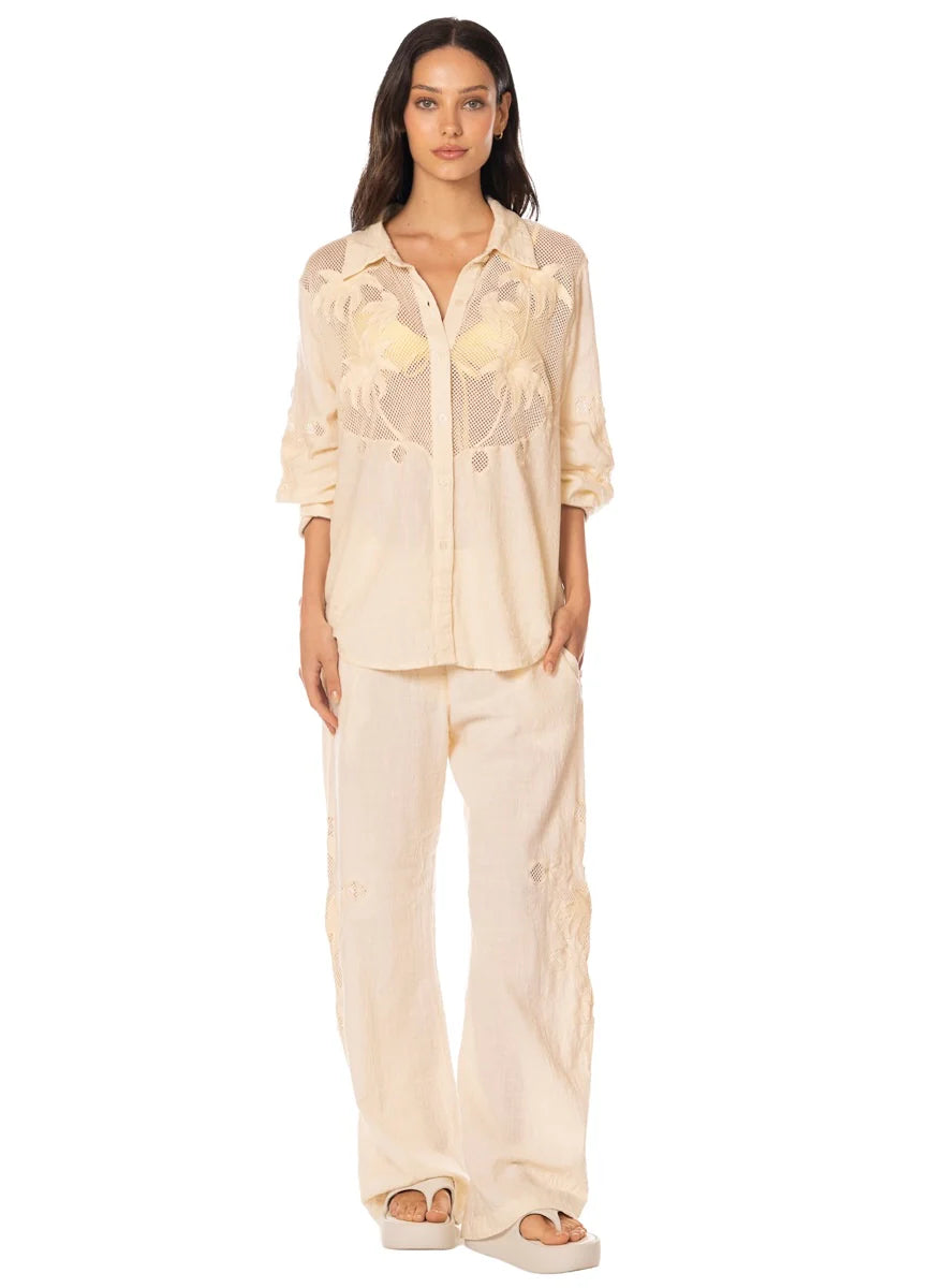 PT3404CLS001 - Beach Netting Rory Long Shirt